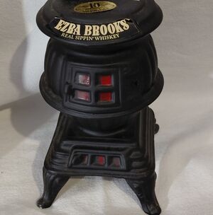 Brooks Black and Red Whiskey Stove Decor